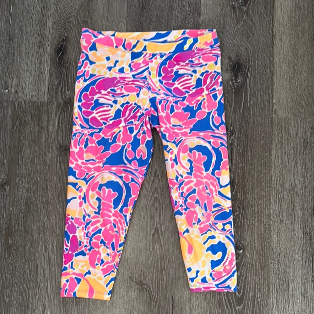 Lily Pulitzer Girls Vibrant Multicolor Leggings.